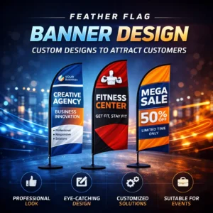 Feather Flag Banner Design