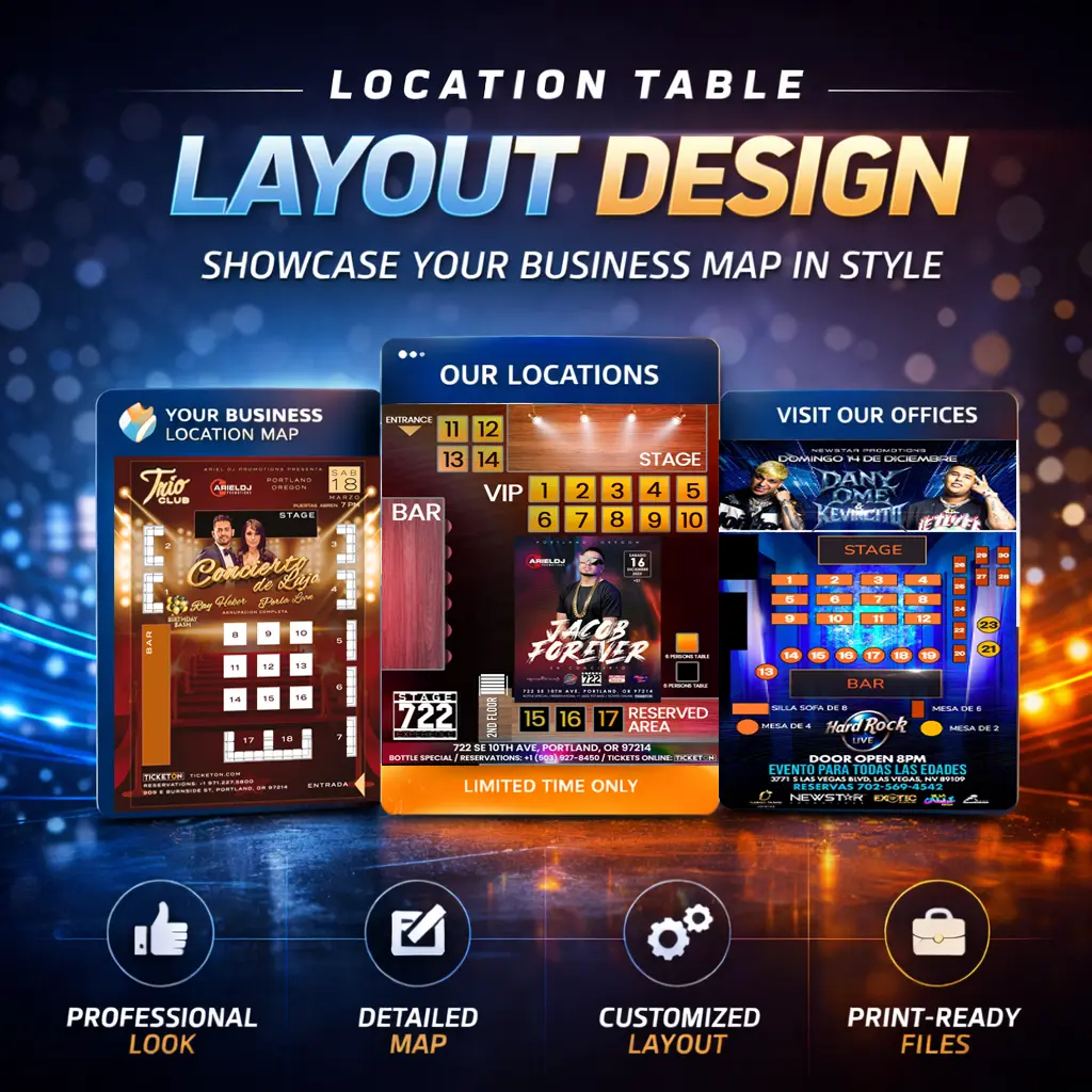 Location Table Layout Design