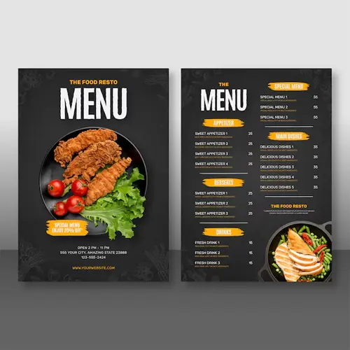 Restaurant Menu Design