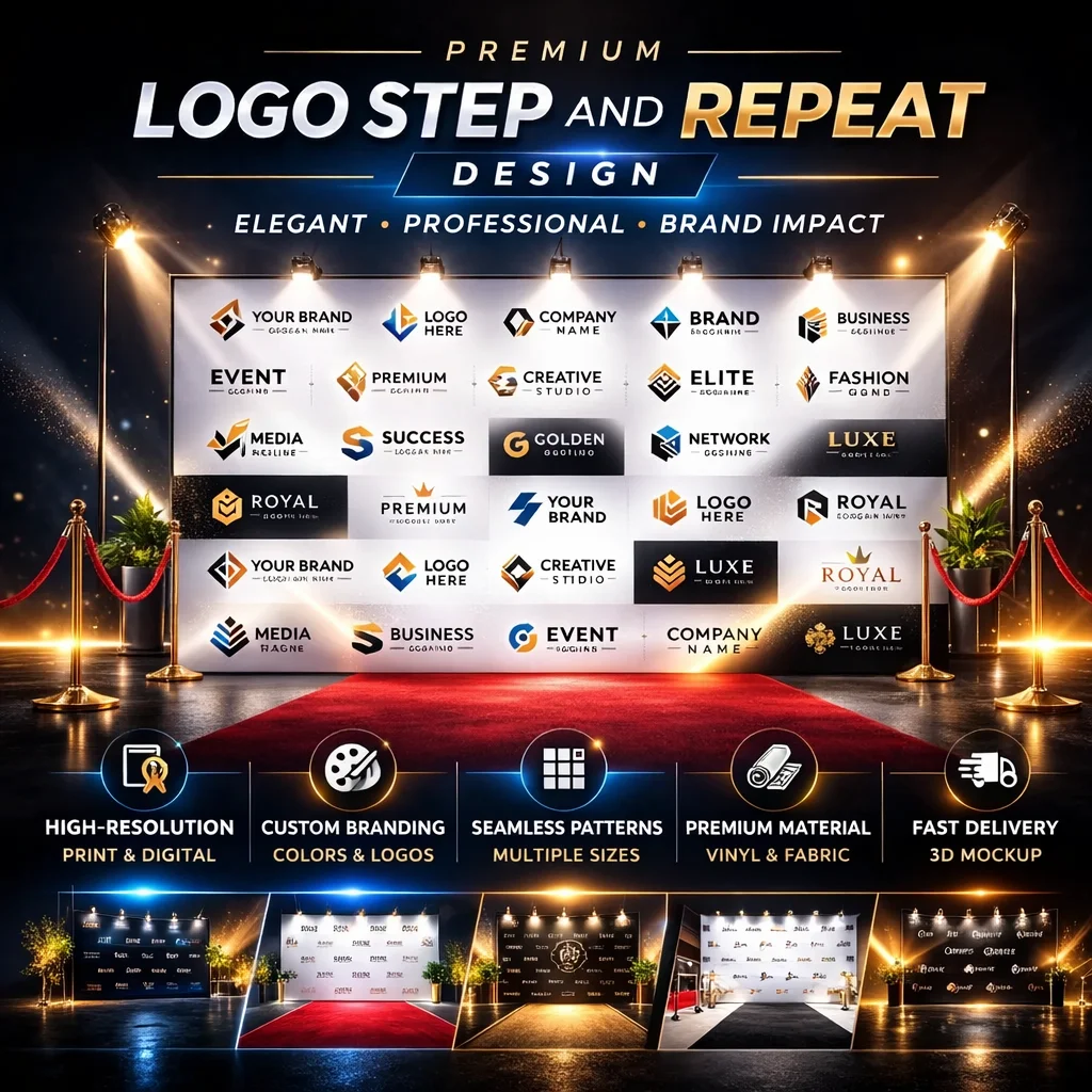 Logo Step and Repeat Design